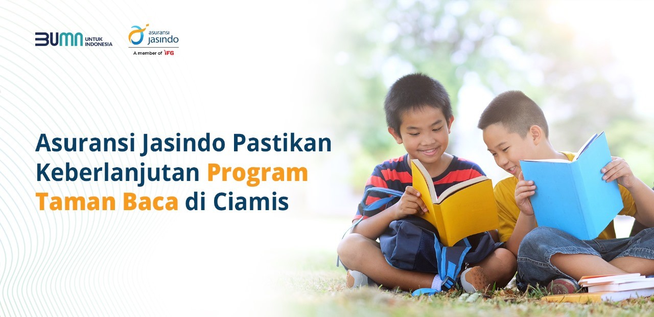 Asuransi Jasindo Pastikan Keberlanjutan Program Taman Baca di Ciamis